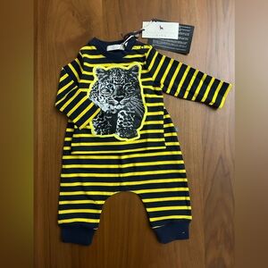 NWT - Stella McCartney Kids Long Sleeve Striped Lion Set